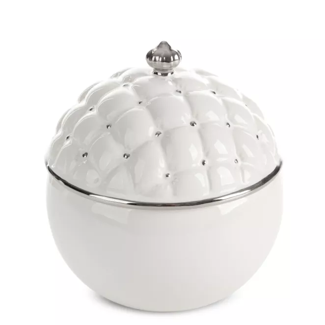 Pojemnik ceramiczny ADORE zdobiony pikowaniem