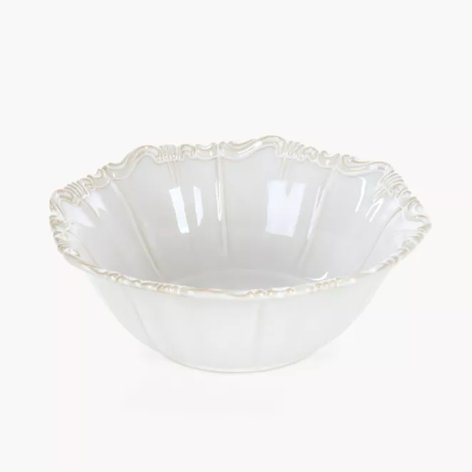 Misa ceramiczna kremowa dekoracyjna 23x23x8 cm ARLETA - kolekcja FOREST SUMMER