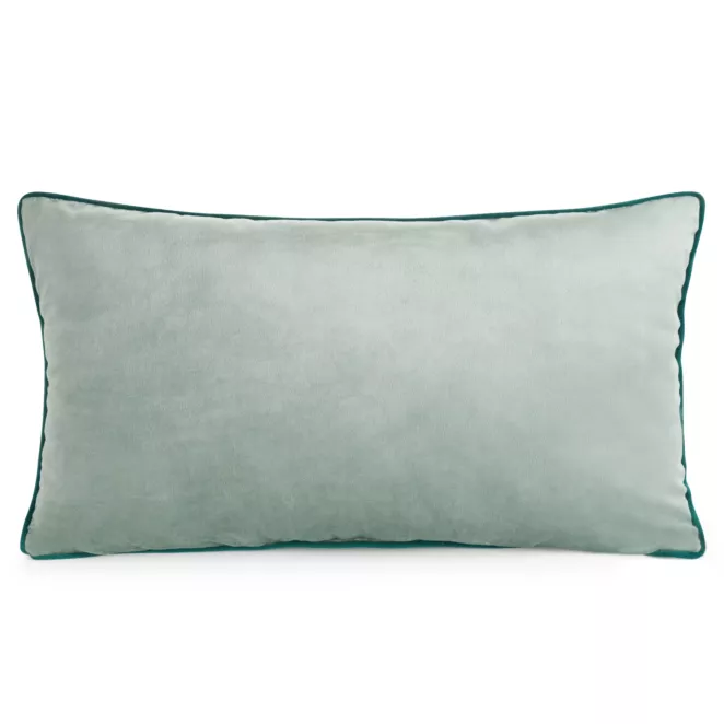 Poduszka 30 x 50 cm welwetowa szałwiowa z kontrastującą lamówką GAJA 3