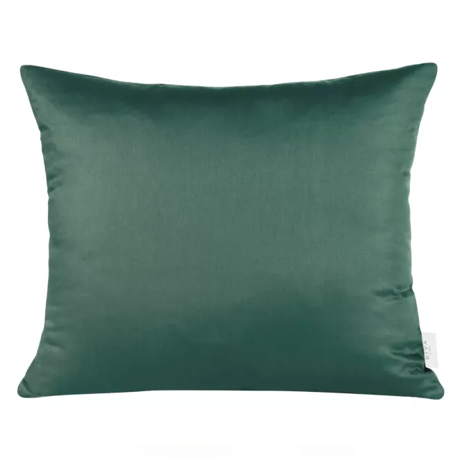 Poszewka na poduszkę 50x70 cm z satyny bawełnianej ciemnozielona DINA