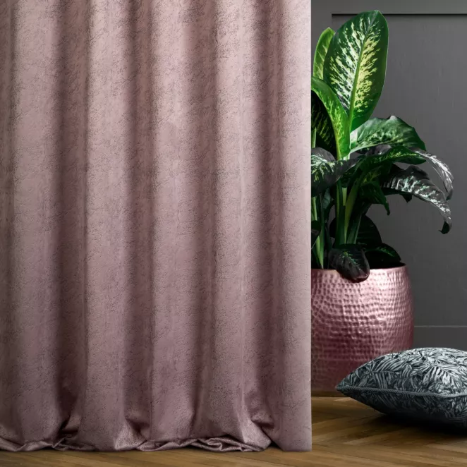 Tkanina zasłonowa, miękka, welwetowa z marmurowym wzorem