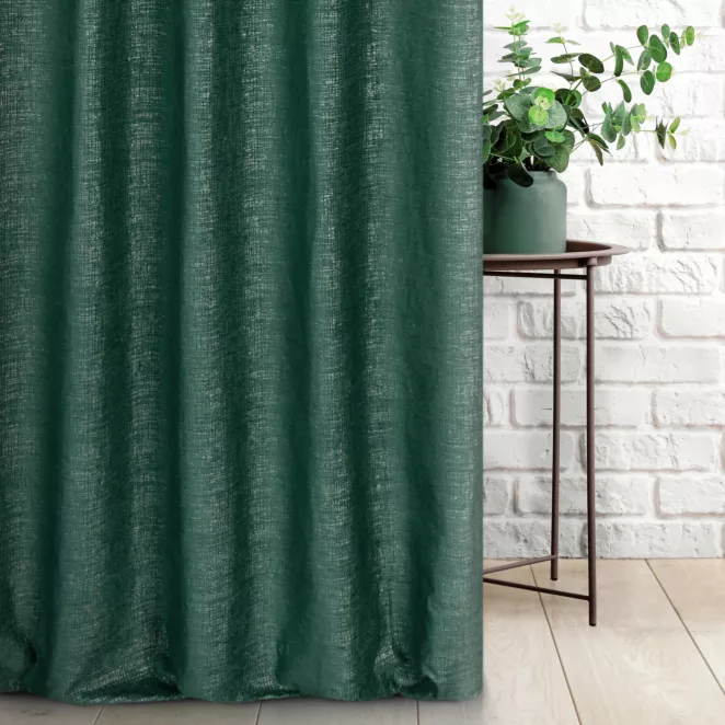 Tkanina zasłonowa, miękka, szenilowa tkanina, przetykana błyszczącą nicią