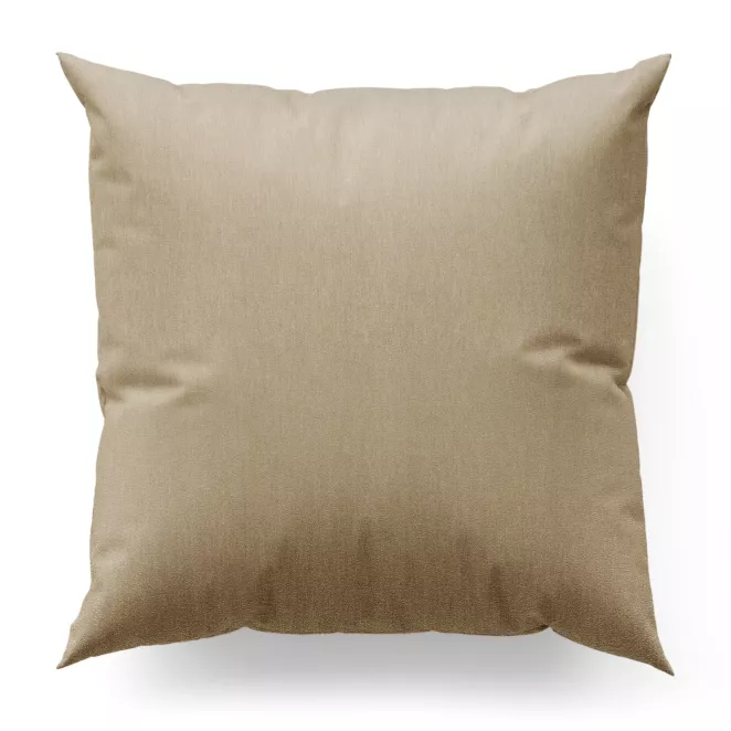 Poszewka na wymiar ciemnokremowa z tkaniny strukturalnej z delikatnym połyskiem