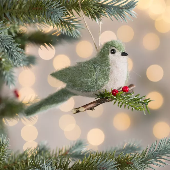 Ozdoba na choinkę PTASZEK z przyjemnej tkaniny typu filc