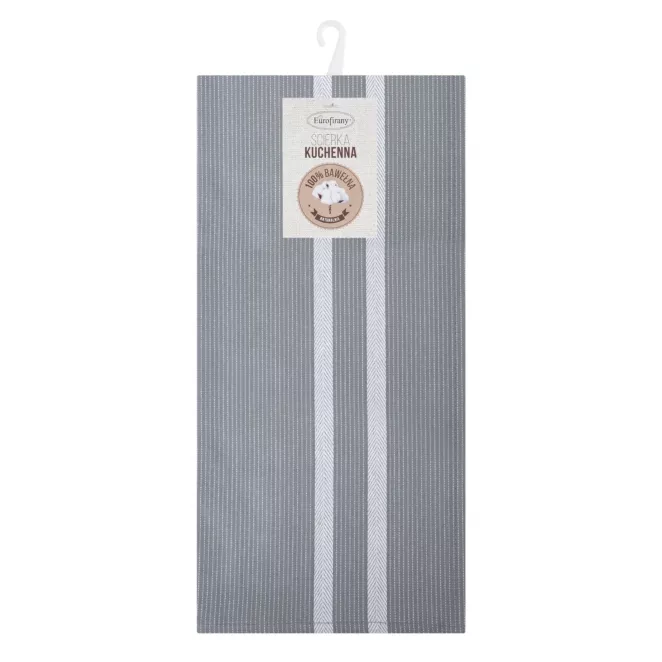 Ściereczka kuchenna 50x70 cm bawełniana kolor srebrny 200 g/m2 OLIVIA