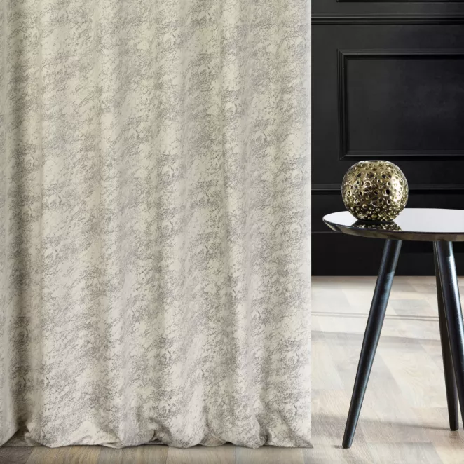 Tkanina zasłonowa, miękka, welwetowa z marmurowym wzorem