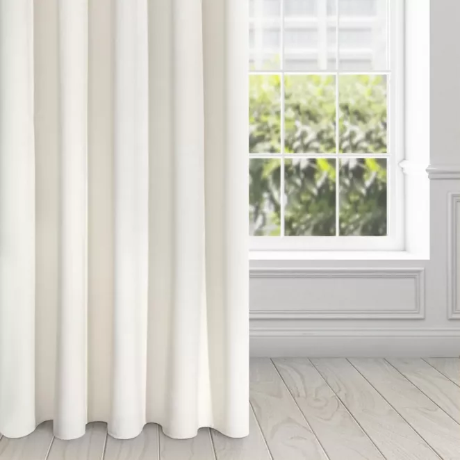 Zasłona kremowa z ekskluzywnego aksamitnego welwetu 290 g/m2 140x270 cm taśma - VILLA