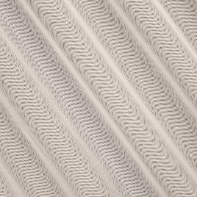 R192/5 Firana szyta na taśmie 5 cm kremowa z miękkiej tkaniny o luźnym splocie i lekkim połysku, odporna na zaciągnięcia, wykończona obciążnikiem