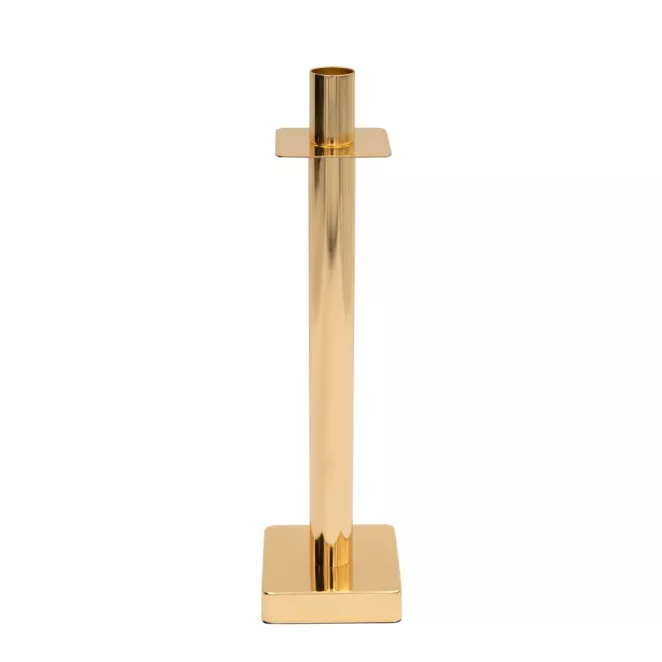 Świecznik dekoracyjny LORI z metalu w minimalistycznym stylu