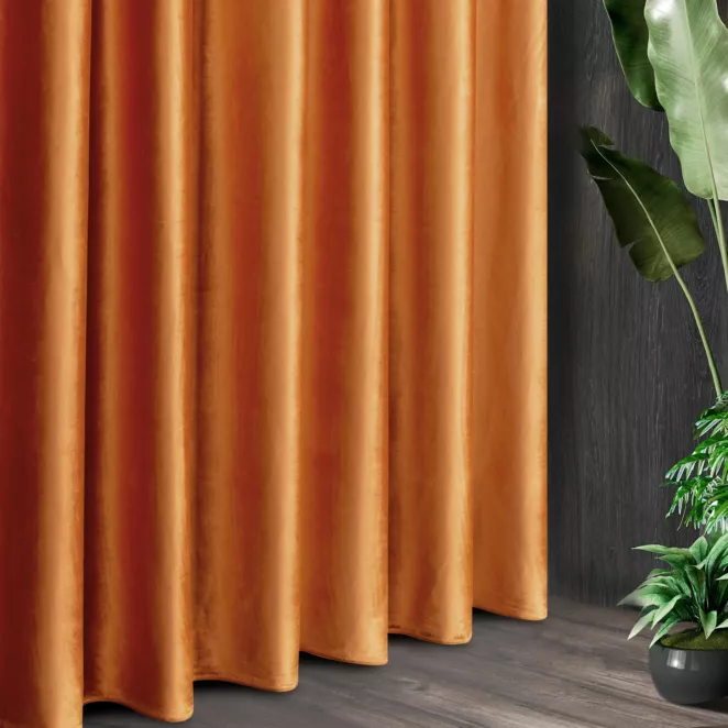 Tkanina zasłonowa SIBEL miękki i delikatny welwet z delikatnym połyskiem