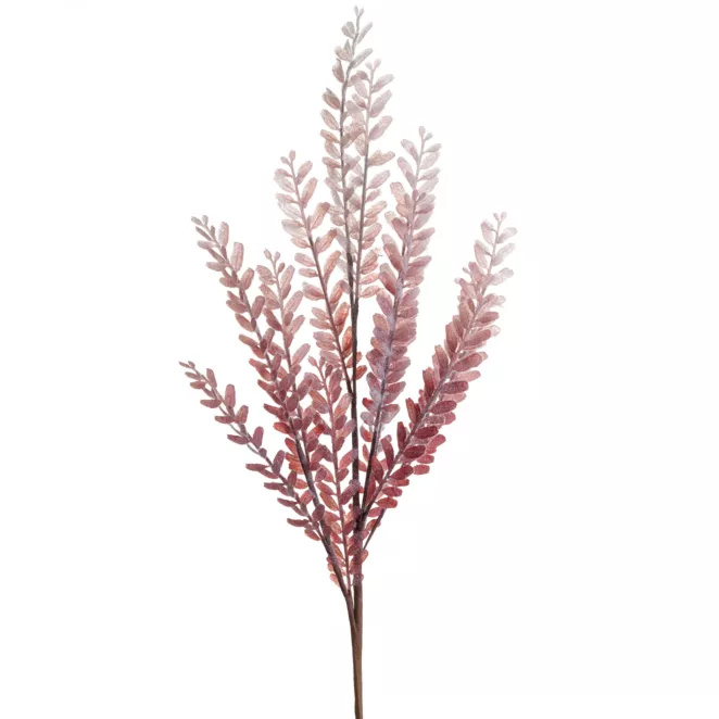 Zimowa gałązka z mrożonymi listeczkami