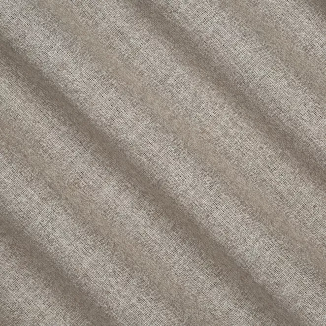 L127/5 Zasłona szyta na taśmie 5 cm FELICITY beżowo jasnoszara o naturalnym splocie w melanżowych odcieniach