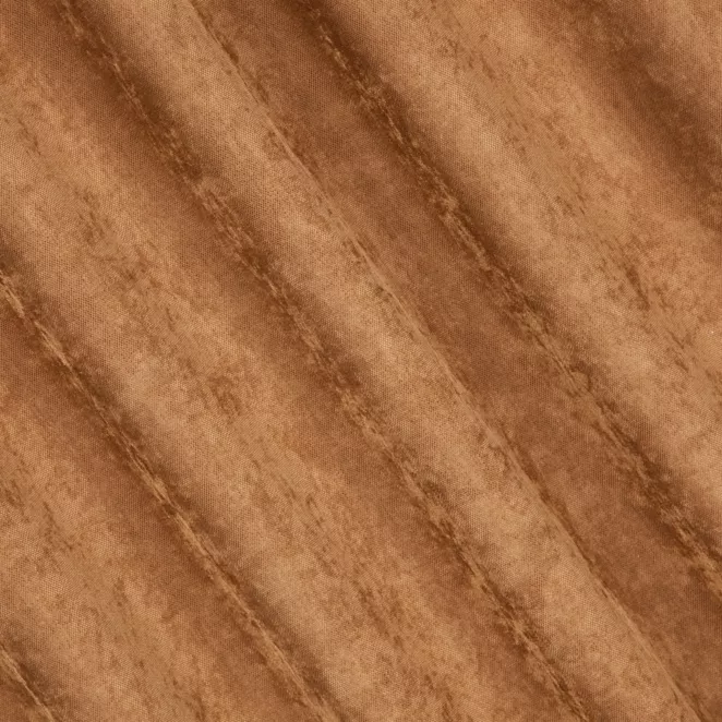 R203/11 Zasłona szyta na taśmie 5 cm miodowa z miękkiej tkaniny szenilowej typu dimout o naturalnym splocie