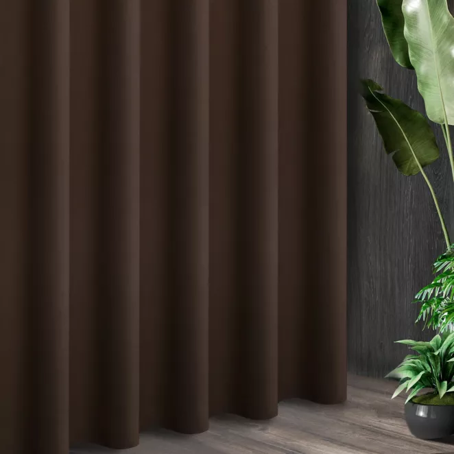 Tkanina zasłonowa ADORE gładka i miękka w dotyku o welurowej strukturze