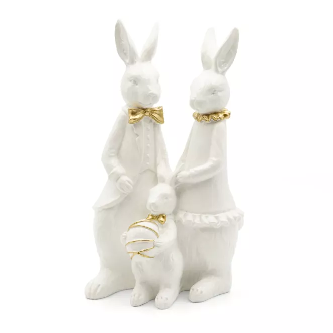 Figurka wielkanocna rodzina zajączków