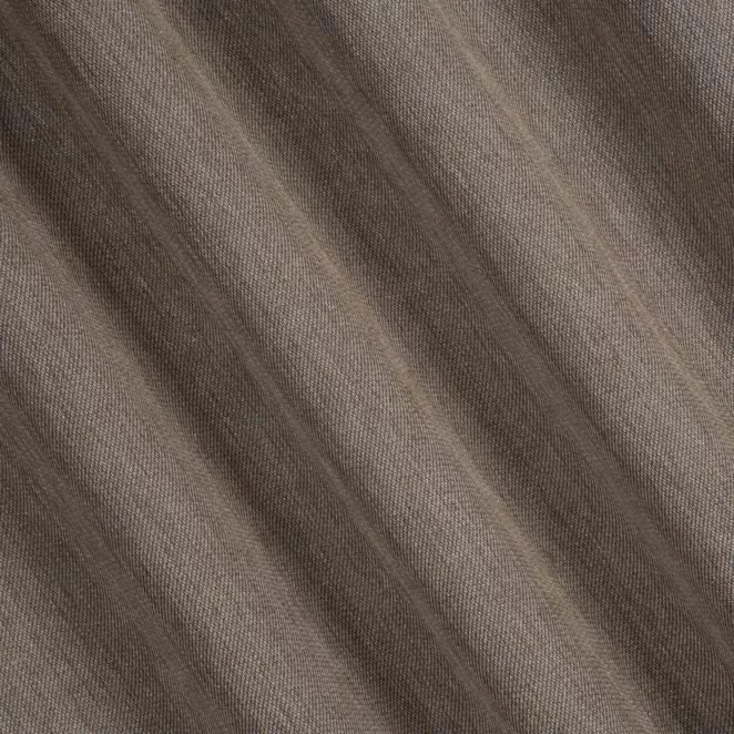 P279/2 Zasłona szyta na taśmie 5 cm brązowo złocista z melanżowej tkaniny w stylu eko z dodatkiem nici metalicznej