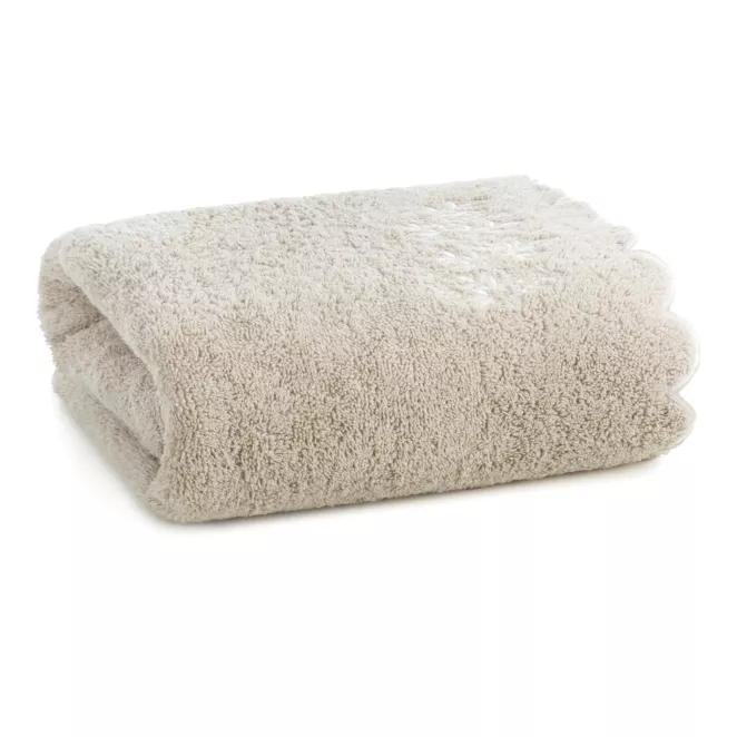 Ręcznik do rąk 30x50 cm bawełniany kolor beżowy z haftem ELARA - kolekcja FOREST SUMMER