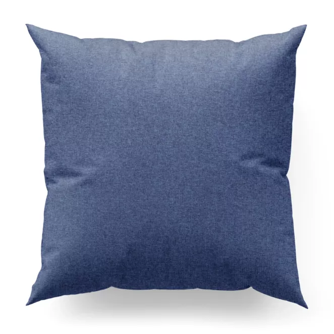 Poszewka szyta ciemnoniebieska z tkaniny trudnopalnej, zaciemniającej, typu blackout z efektem melanżu