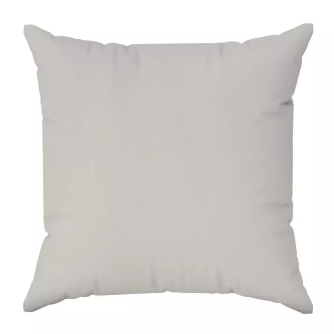 Poszewka szyta jasnosrebrna z gładkiej tkaniny typu dimout