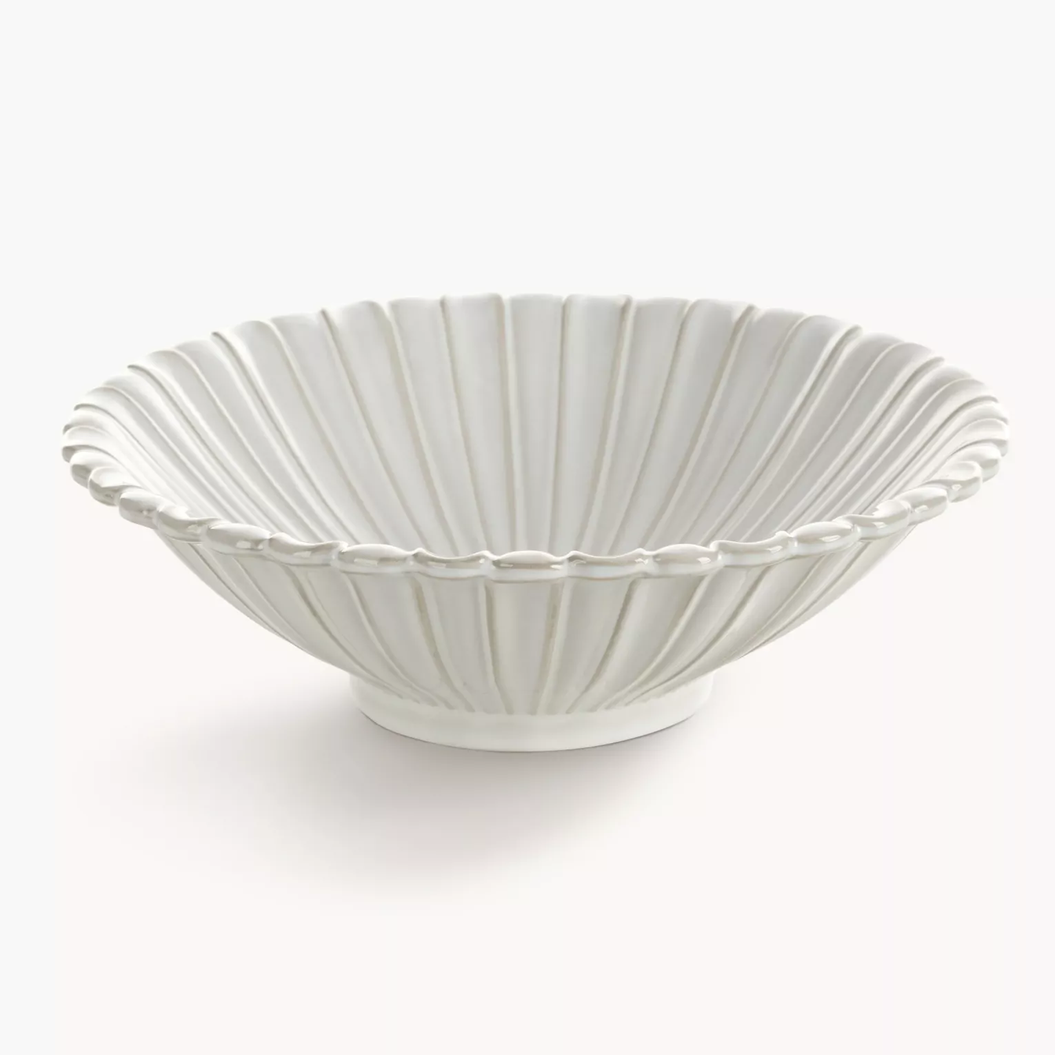 Misa ceramiczna dekoracyjna kremowa z przecieranym wzorem w stylu eko średnica 25x8 cm AVRIL