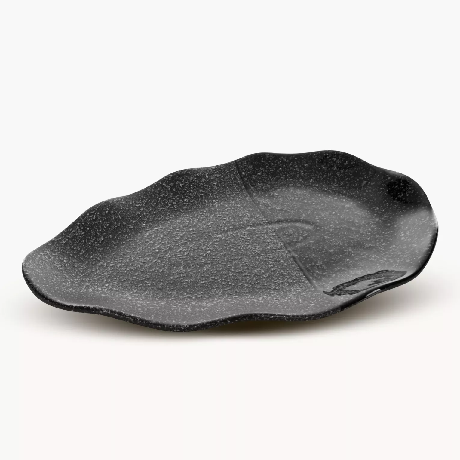 Patera ceramiczna dekoracyjna stalowa 31x20x4 cm  MANDI