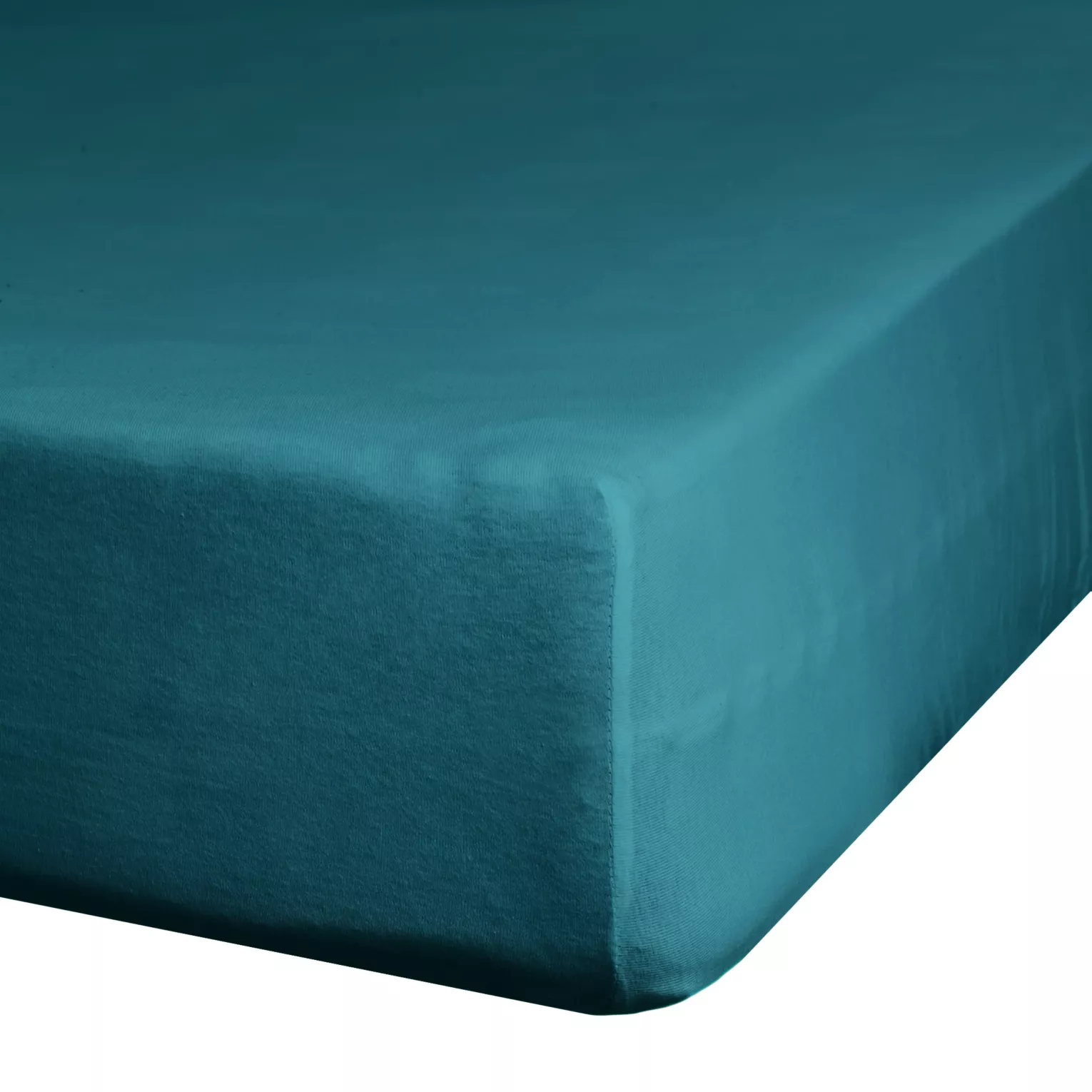 Prześcieradło jersey z gumką 220x200 cm z bawełny kolor turkusowy 125 g/m2 Design 91