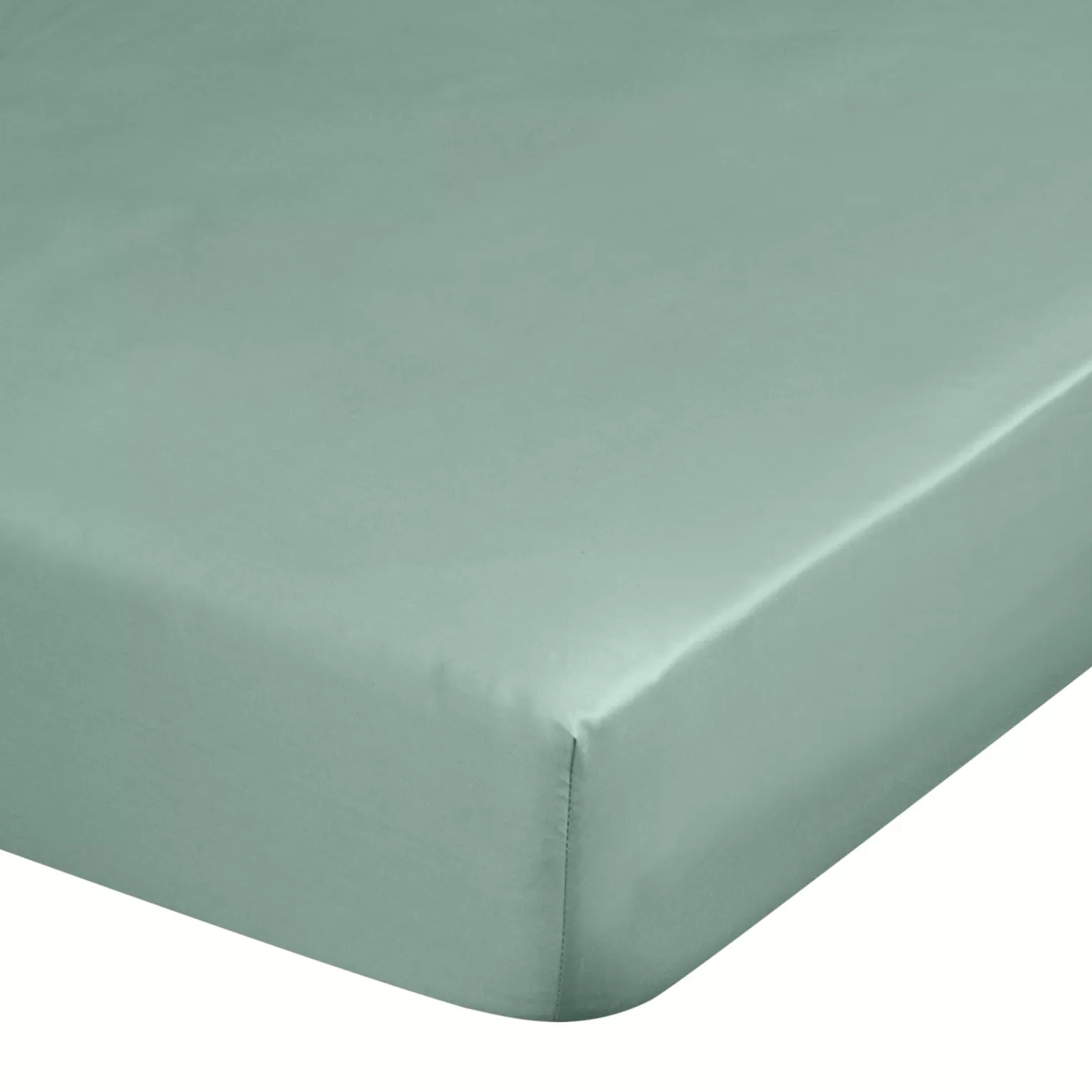 Prześcieradło z gumką 180x200 cm z satyny bawełnianej kolor miętowy 125 g/m2 DINA Diva Line