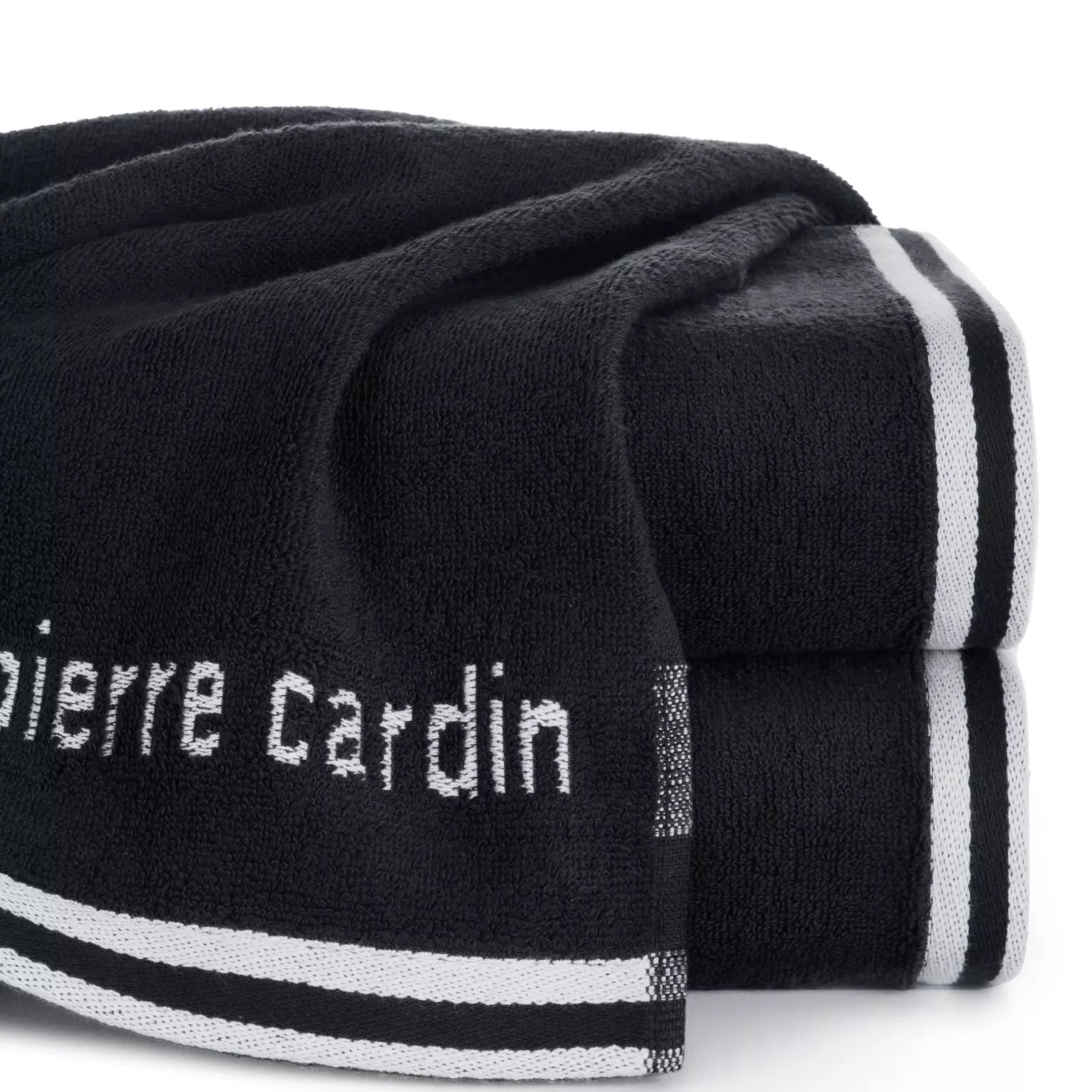Ręcznik do rąk 30x50 cm bawełniany kolor czarny z kolekcji Pierre Cardin
