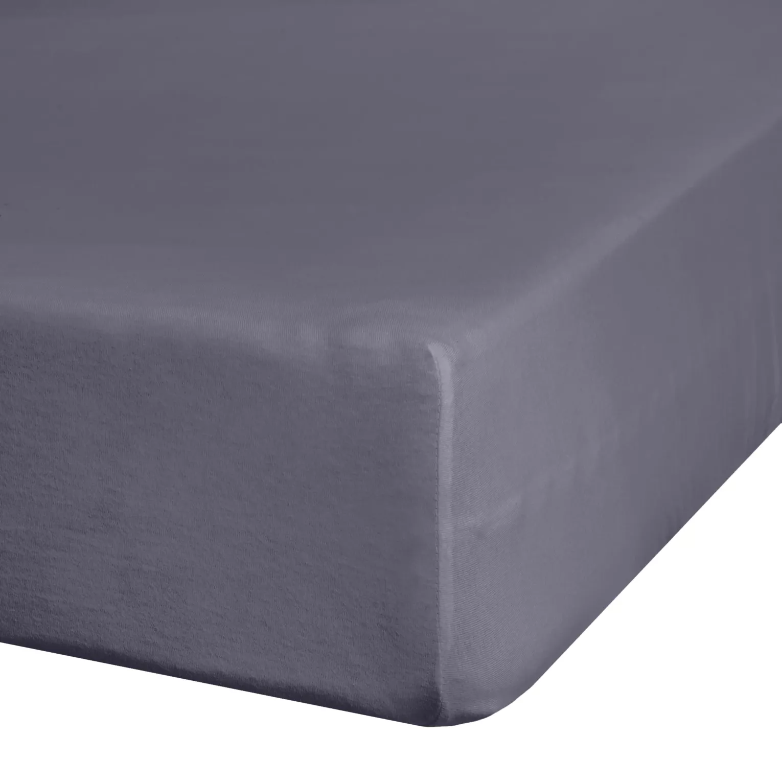 Prześcieradło jersey z gumką 140x200 cm z bawełny kolor ciemnostalowy 140 g/m2 ADELA