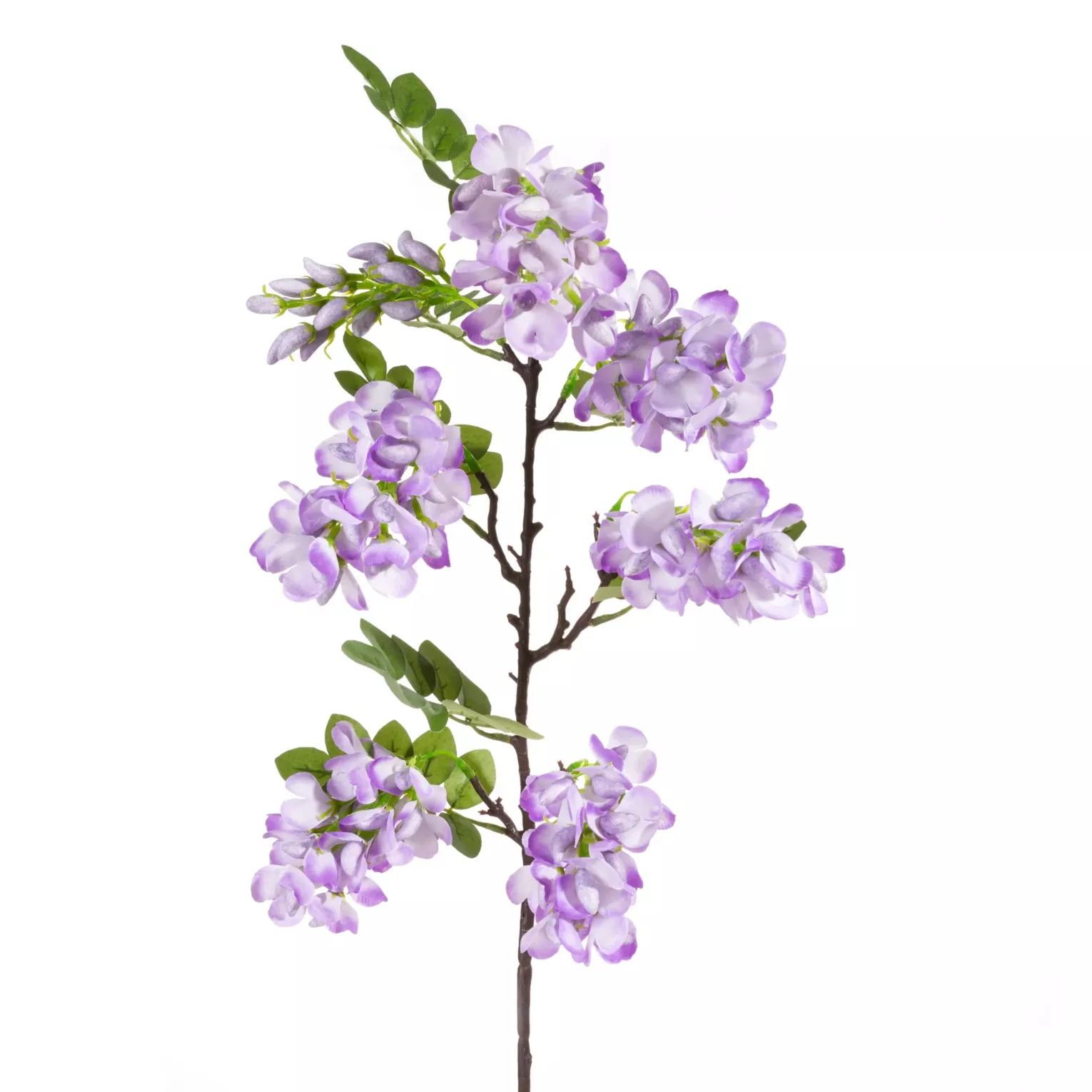 Kwiat sztuczny fioletowo, zielony 85 cm