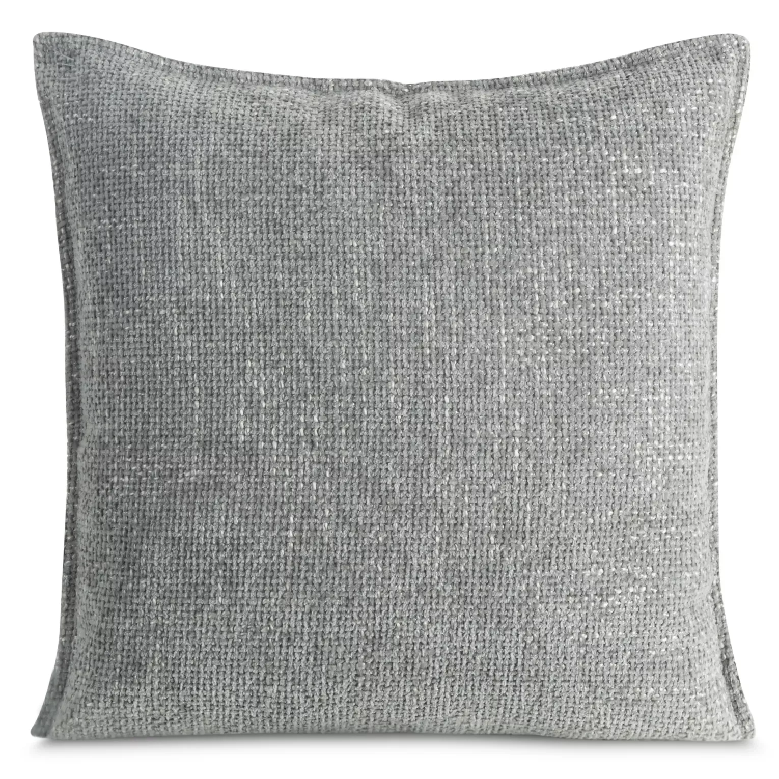 Poszewka na poduszkę 45x45 cm srebrna z szenilowej tkaniny AURA - kolekcja TOLEDO