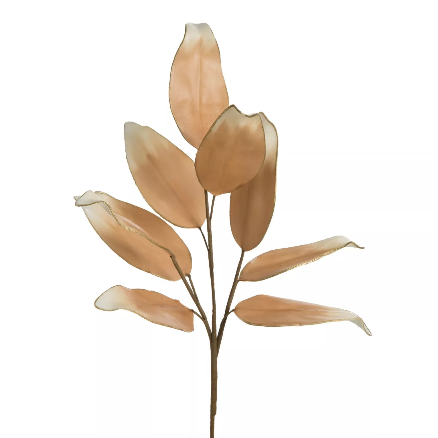 Kwiat sztuczny jasnobrązowy z plastycznej pianki foamiran 74 cm