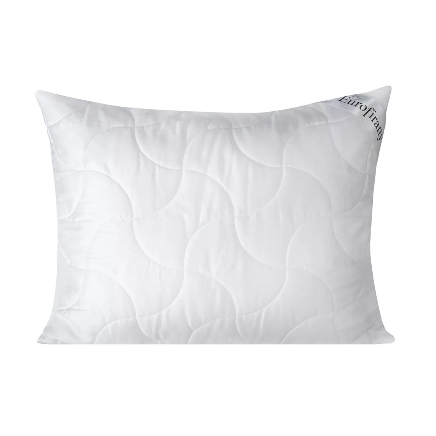 Poduszka 70 x 80 cm biała z wypełnieniem z lekkich kulek z włókna poliestrowego PLATINUM