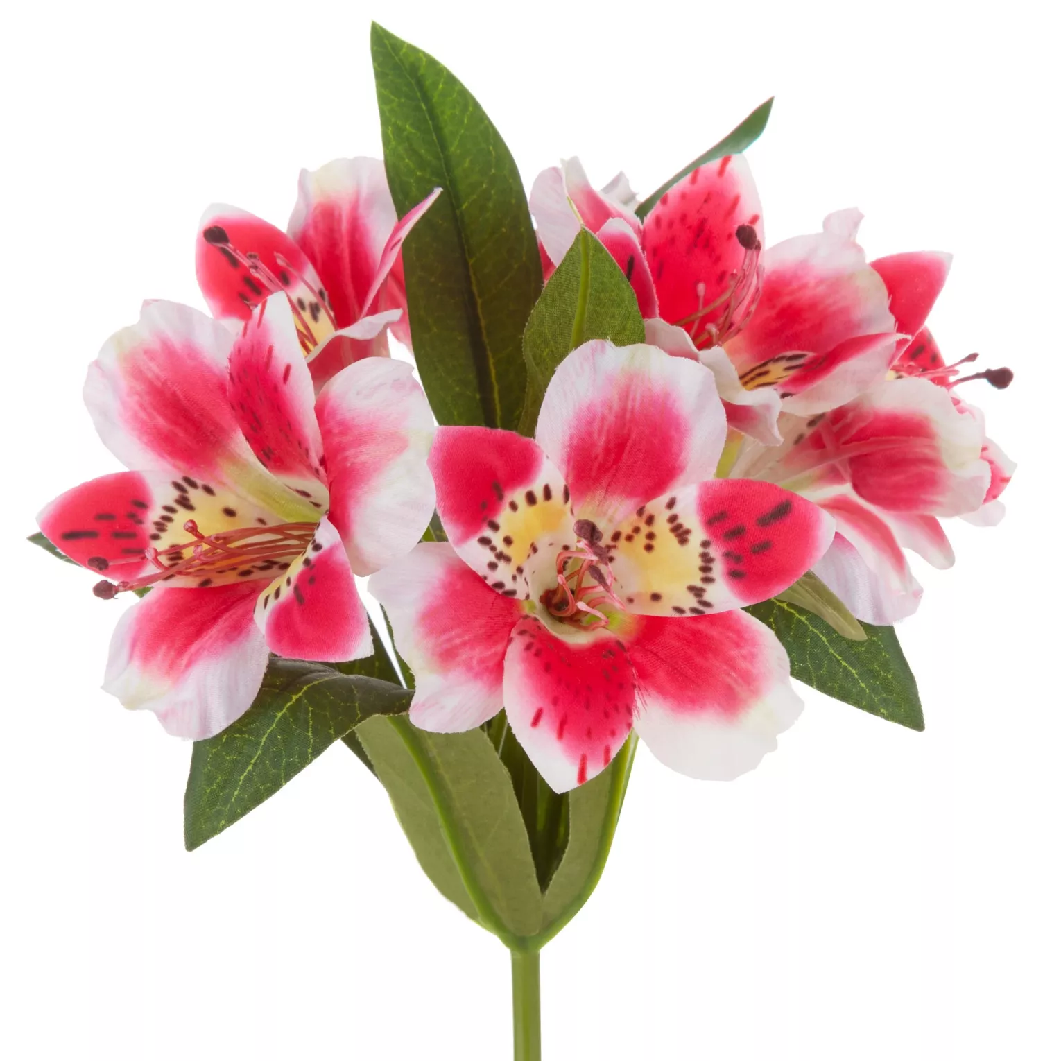 Kwiat sztuczny rododendron różowo, biały 48 cm