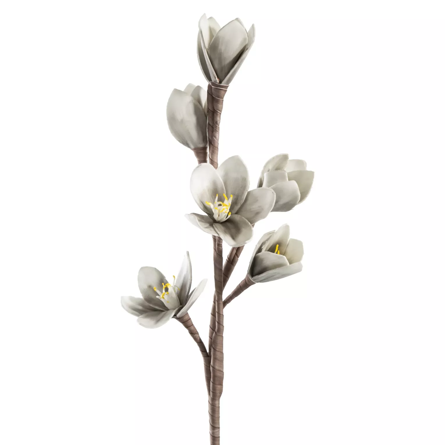 Kwiat sztuczny srebrny 68 cm