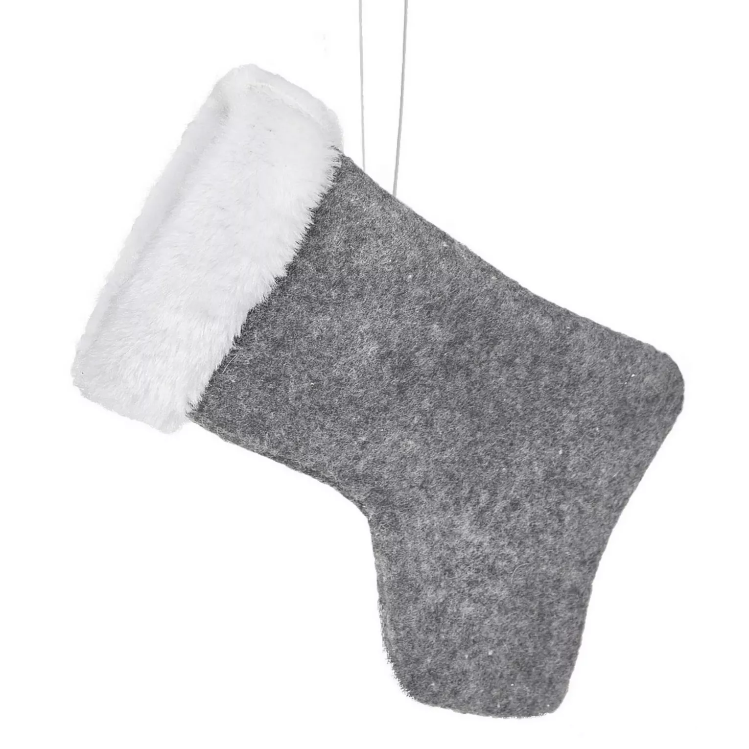 Ozdoba choinkowa PLUSH skarpeta z miękkiego filcu