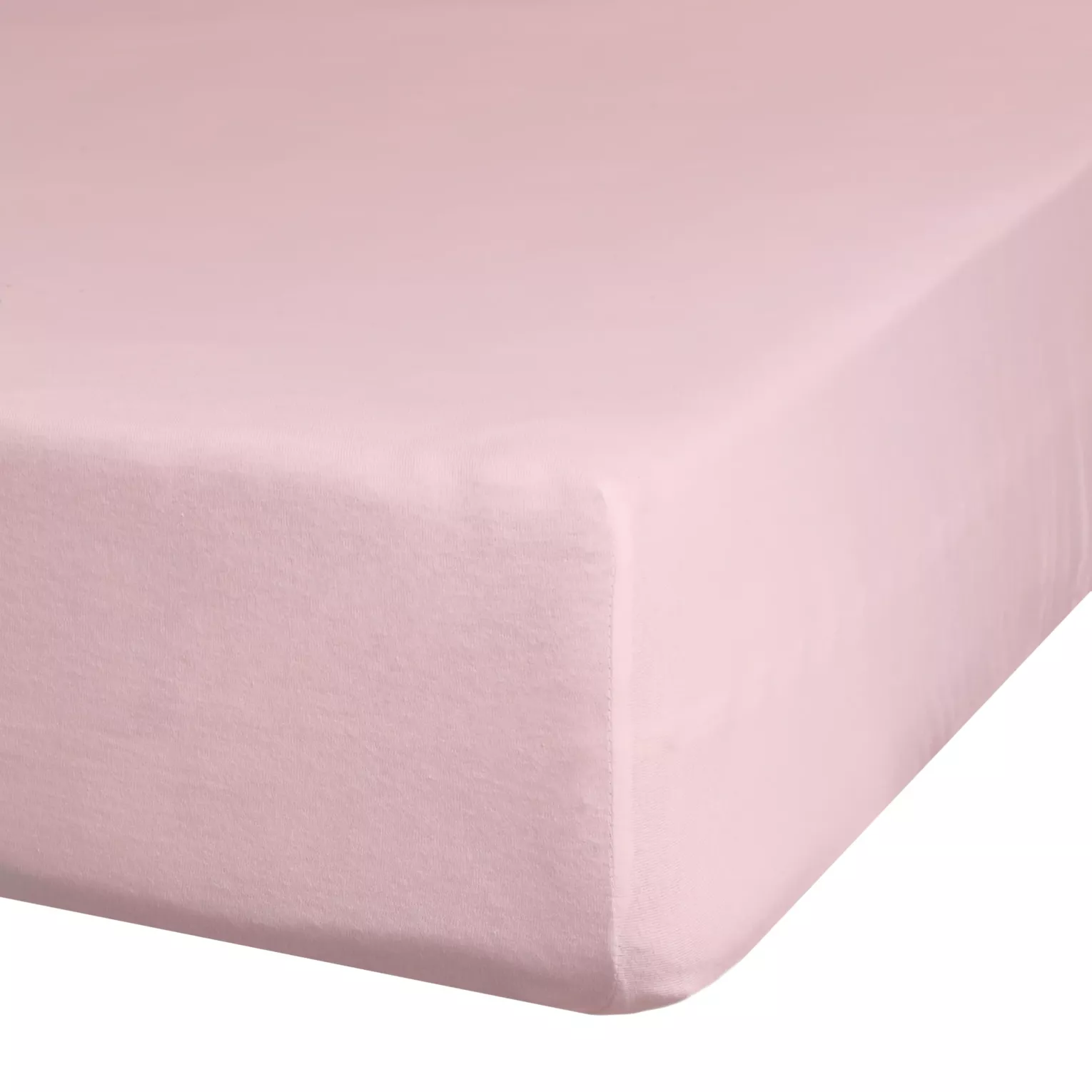 Prześcieradło jersey z gumką 140x200 cm z bawełny kolor pudrowy róż 125 g/m2 Design 91