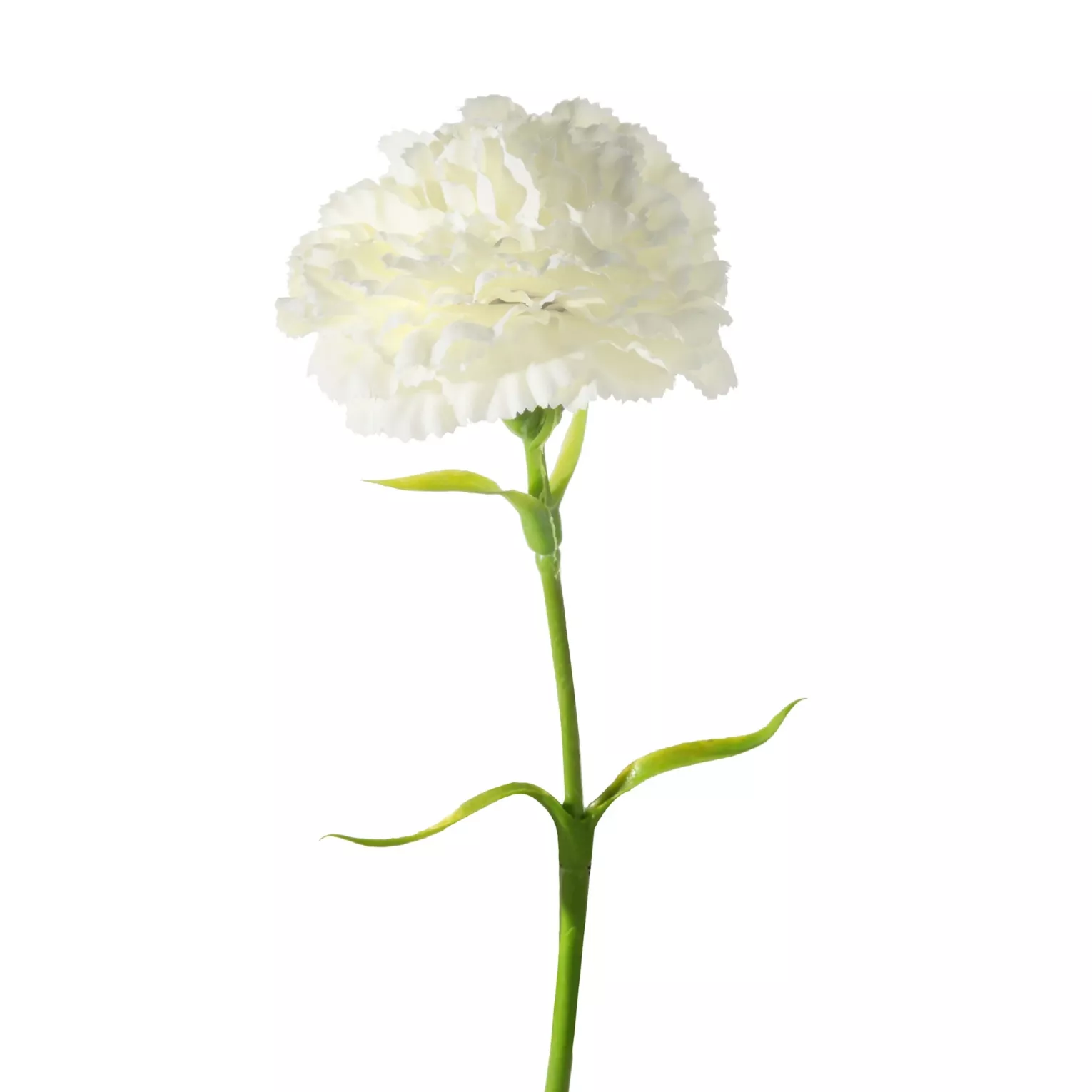 Kwiat sztuczny goździk kremowy 40 cm
