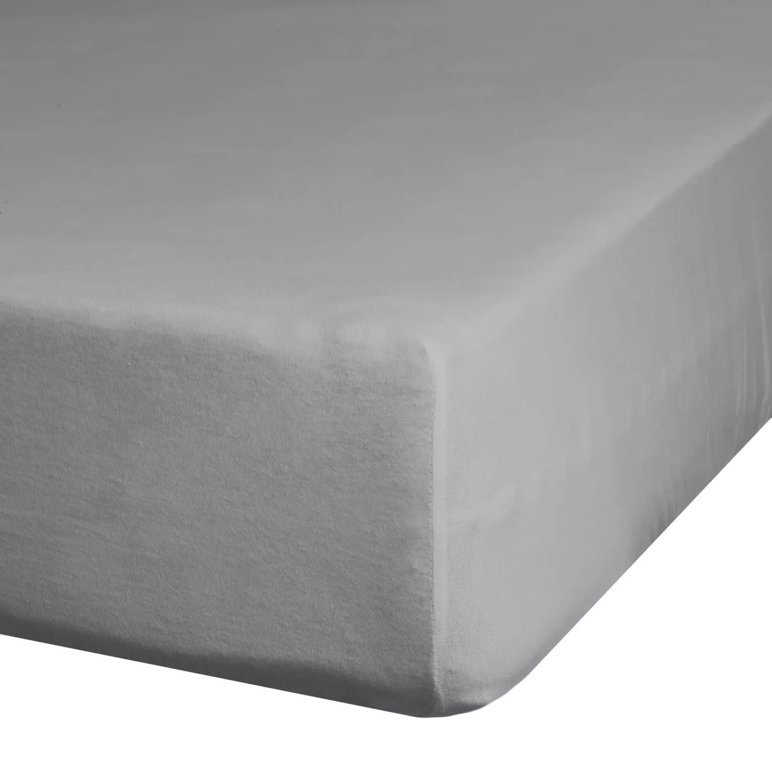 Prześcieradło jersey z gumką 180x200 cm z bawełny kolor stalowy 125 g/m2 Design 91