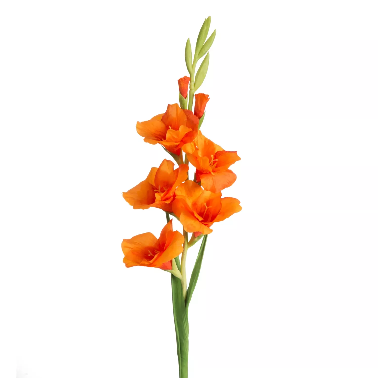 Kwiat sztuczny mieczyk pomarańczowy 85 cm