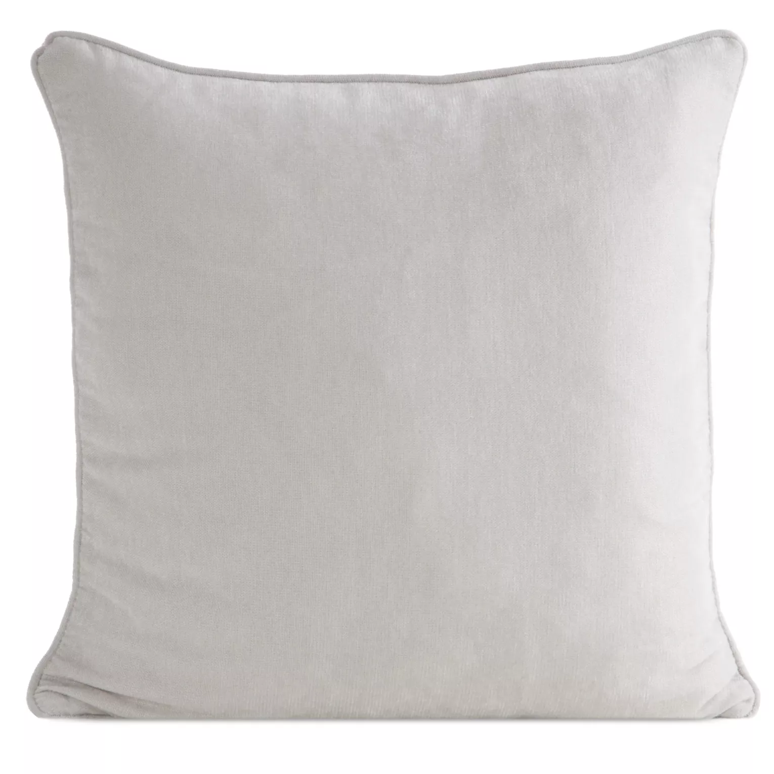 Poszewka na poduszkę 45x45 cm platynowa z szenilowej tkaniny - VANI