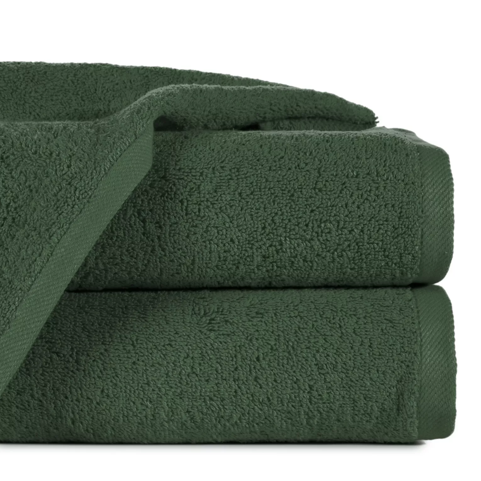 Ręcznik do rąk 30x50 cm bawełniany kolor ciemnozielony 500 g/m2 GŁADKI 2