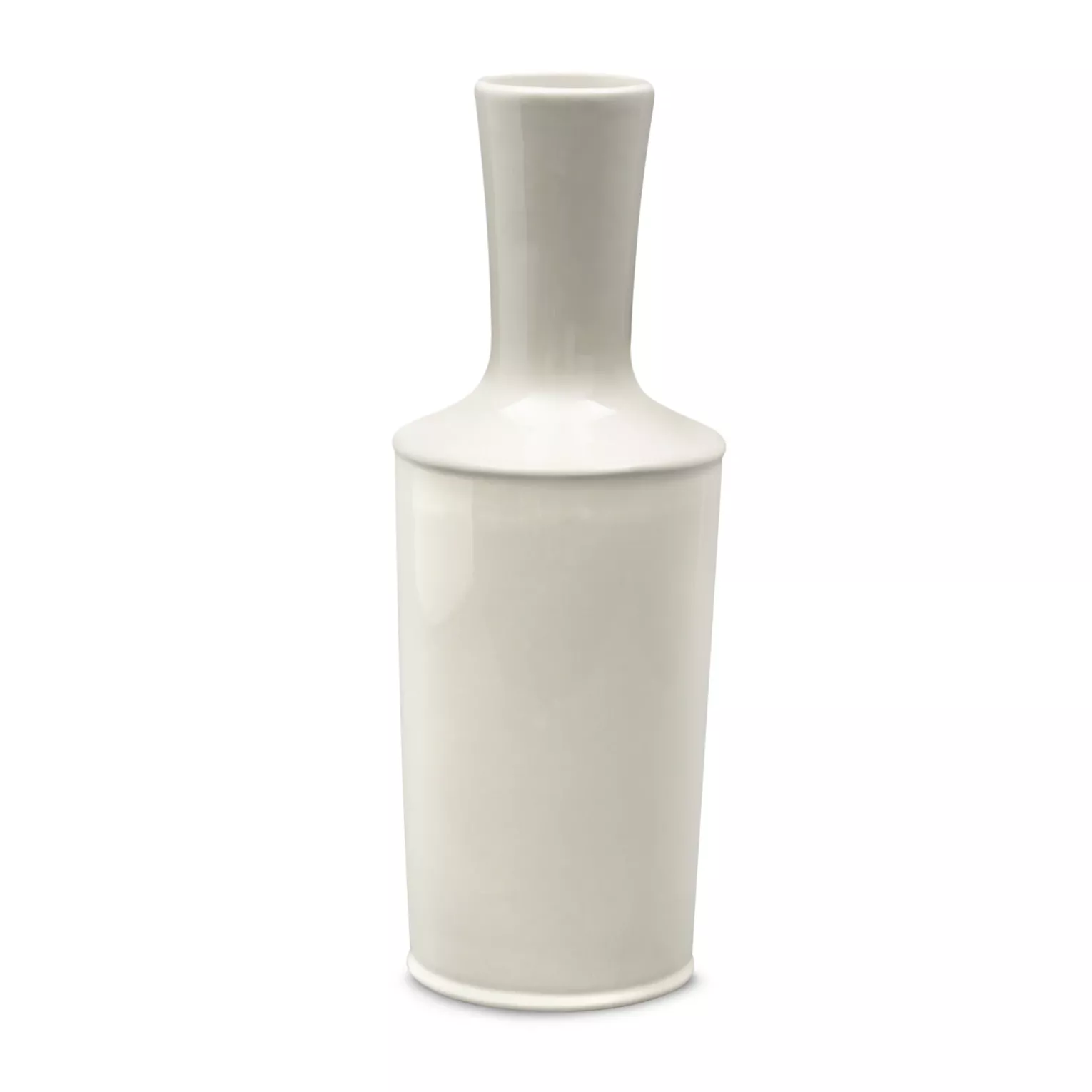 Wazon ceramiczny perłowa  z połyskiem średnica 13x36 cm SIMONA