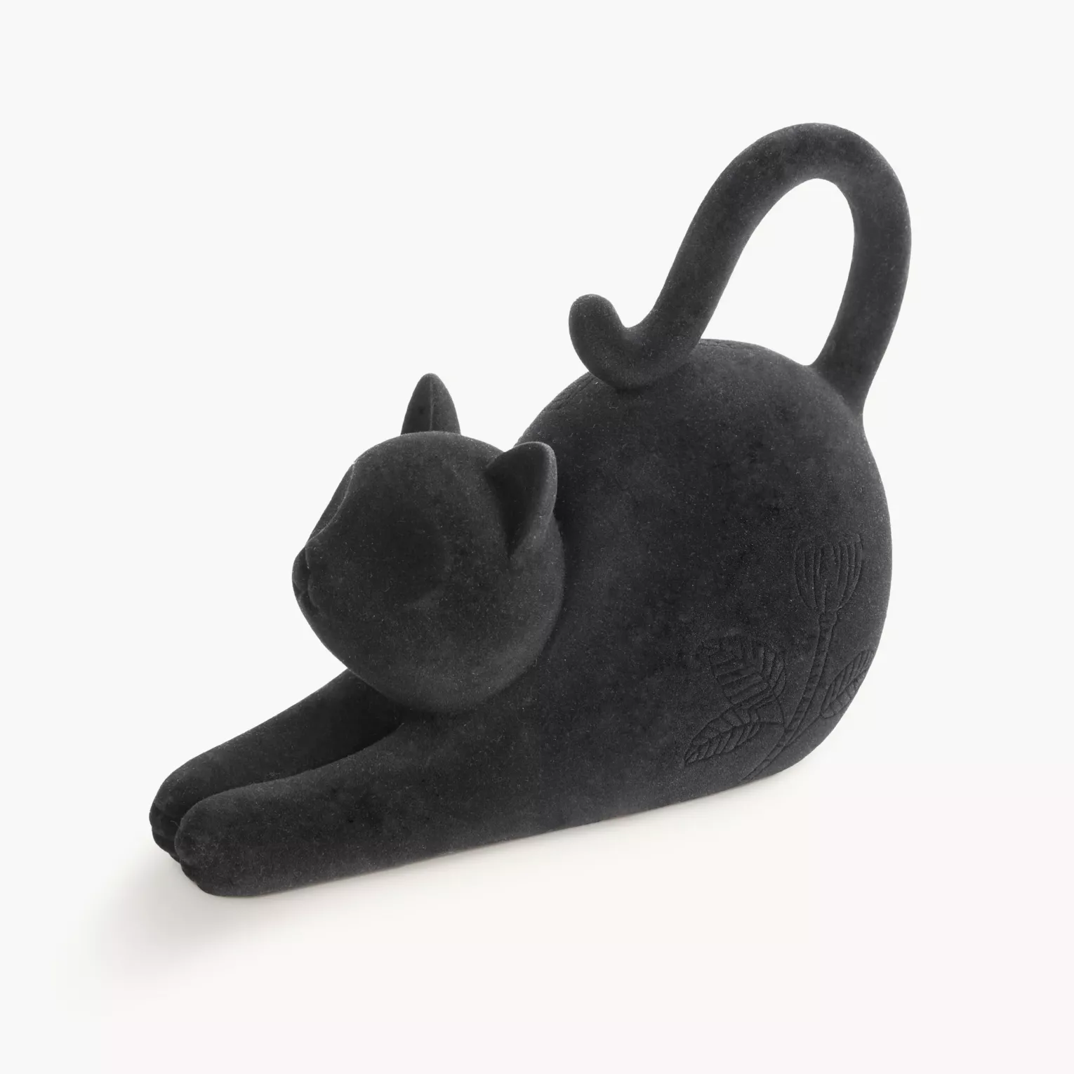 Figurka czarna kot 23x10x17 cm MOLY