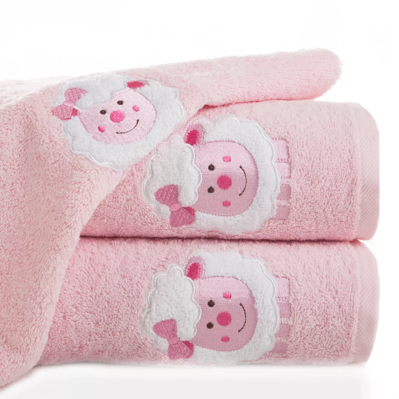 Ręcznik BABY z haftowaną aplikacją z owieczką