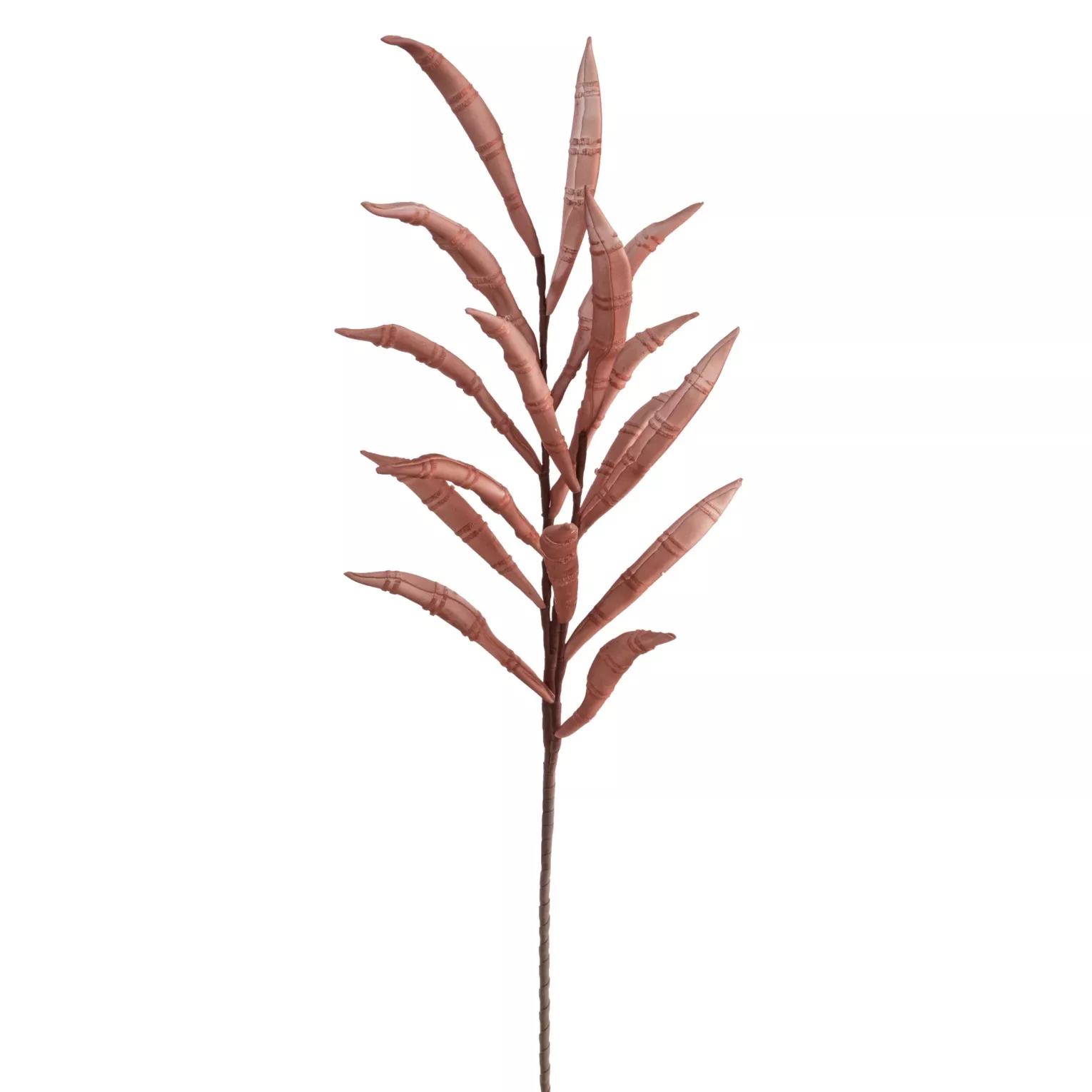 Kwiat sztuczny brązowy z plastycznej pianki foamiran 80 cm