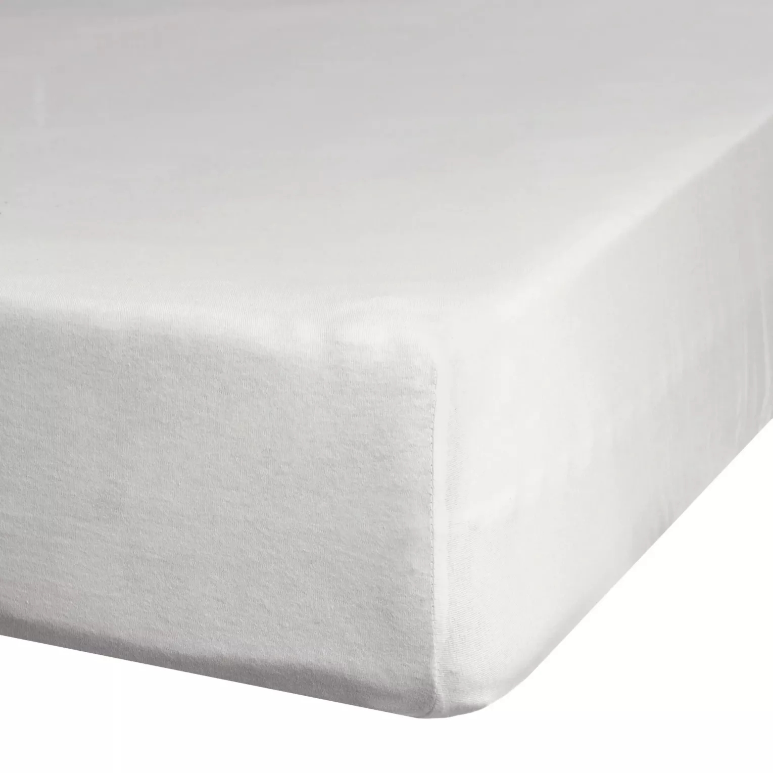 Prześcieradło jersey z gumką 220x200 cm z bawełny kolor jasnokremowy  140 g/m2