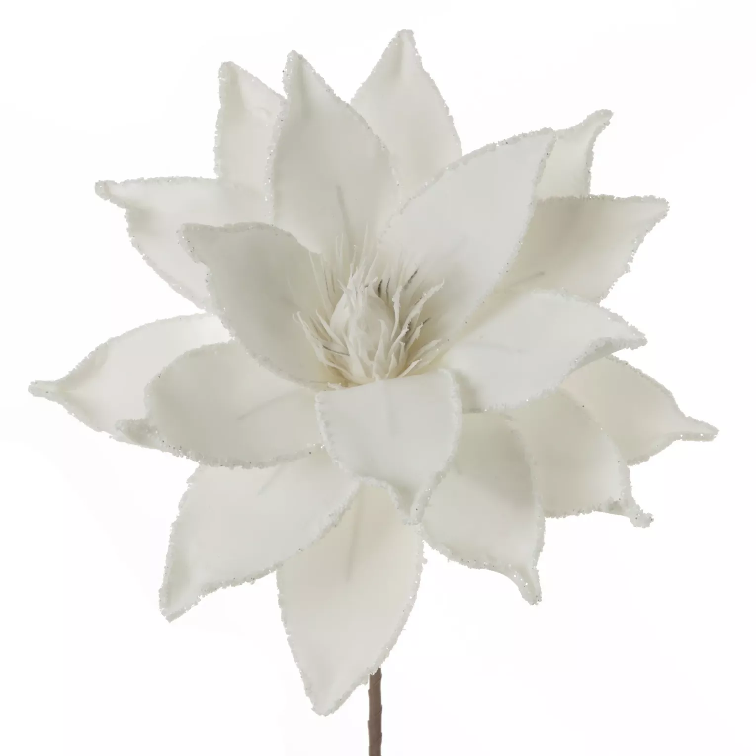Kwiat sztuczny biały z pianki foamiran 78 cm