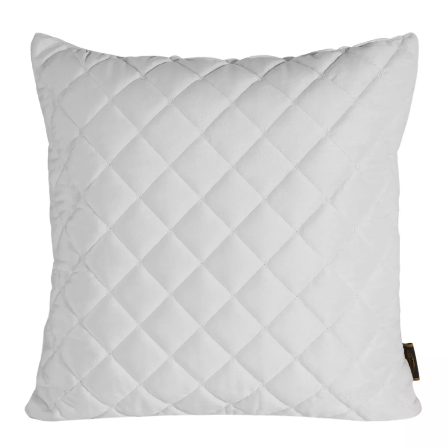 Poszewka na poduszkę 45x45 cm welwetowa biała pikowana metodą tradycyjnego szycia RIA 1 Eurofirany Premium