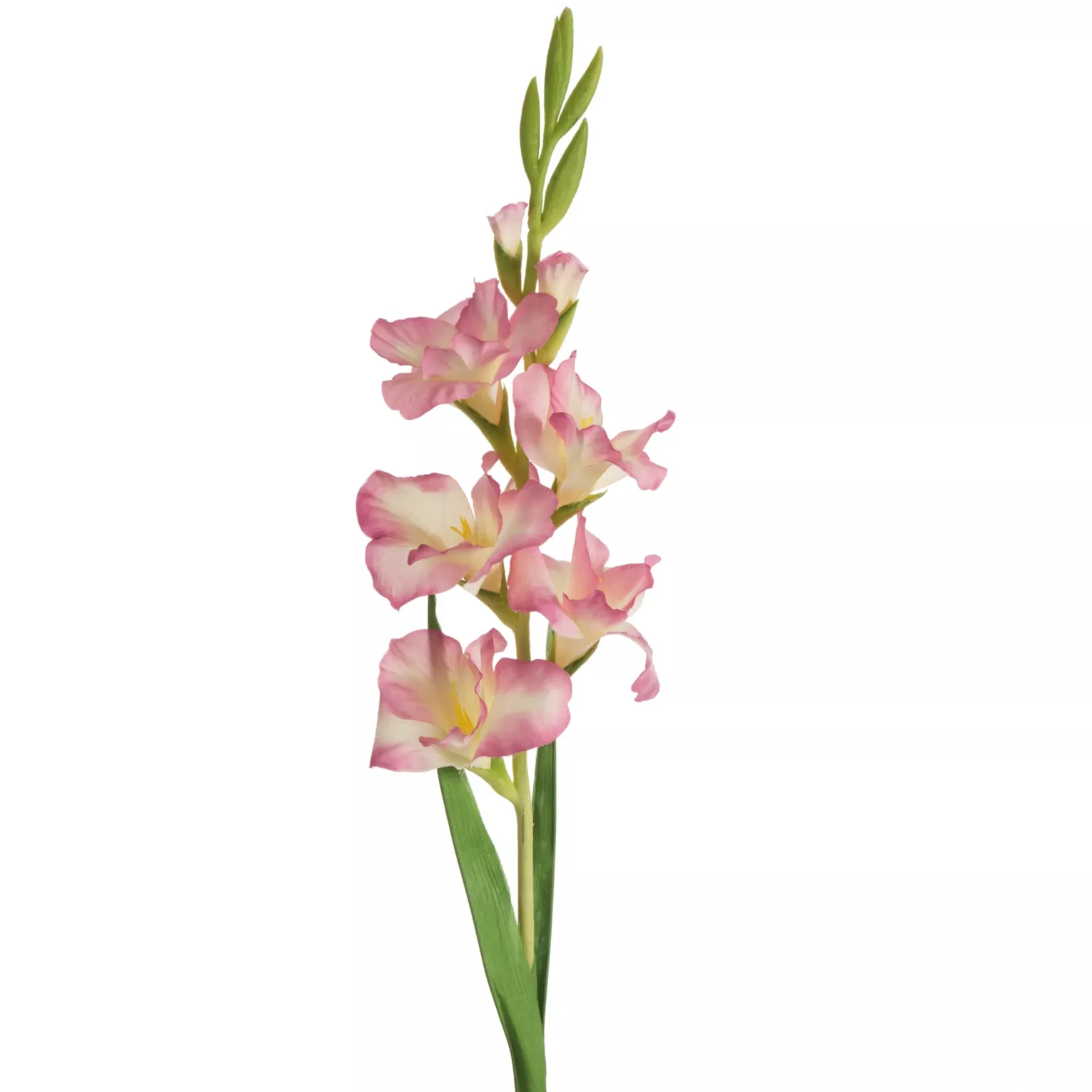 Kwiat sztuczny mieczyk fioletowo, kremowy 85 cm
